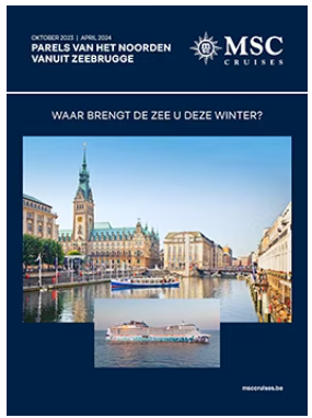 MSC brochure parels van het noorden vanuit zeebrugge