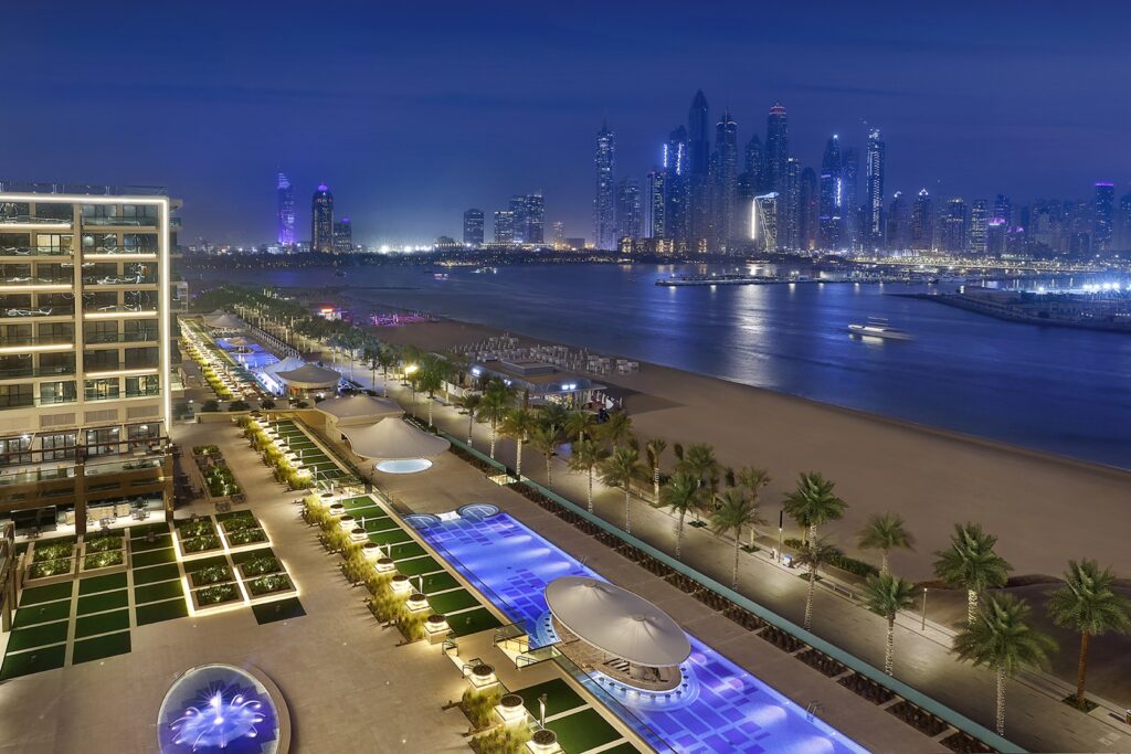 DXBPJ Dubai Marina Dubai Harbor Views Blue Hour
